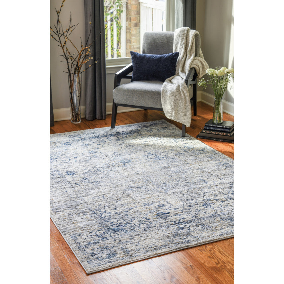United Weavers Austin Clark Blue Runner Rug 2'7" x 7'4
