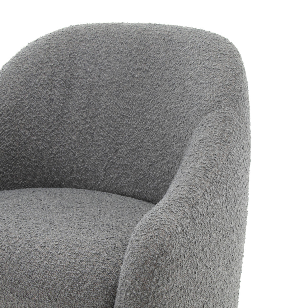 Metro Nora Dining Chair Charcoal Boucle Upholstery