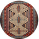 Ahgly Company Indoor Round Traditional Area Rugs, 4' Round
