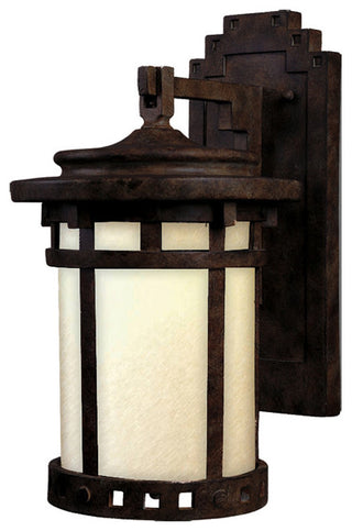 Maxim 3144 Santa Barbara 16" 1 Light Wall Sconce - Sienna / Mocha Glass