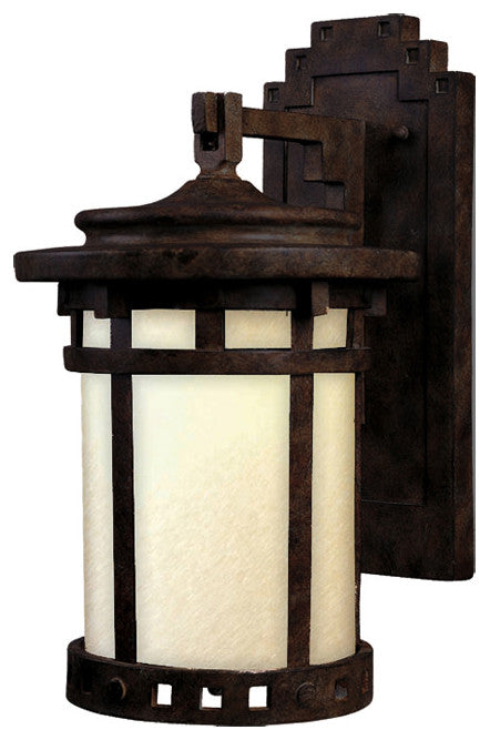 Maxim 3144 Santa Barbara 16" 1 Light Wall Sconce - Sienna / Mocha Glass
