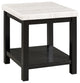 Picket House Evie White Marble Square End Table