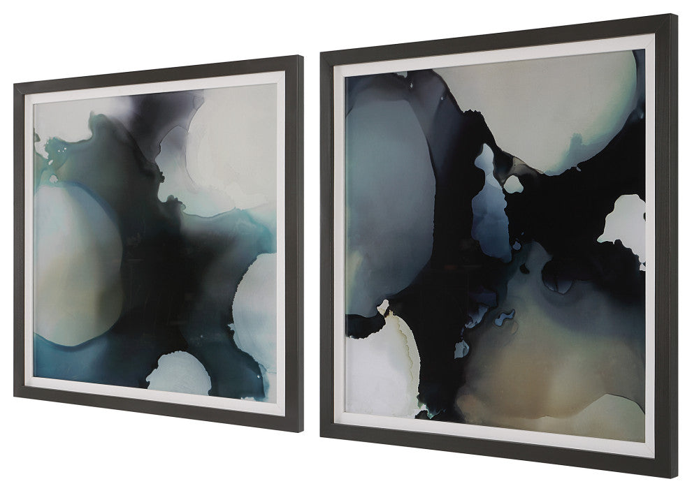 Uttermost 41458 Telescopic Abstract Framed Prints, Set of 2