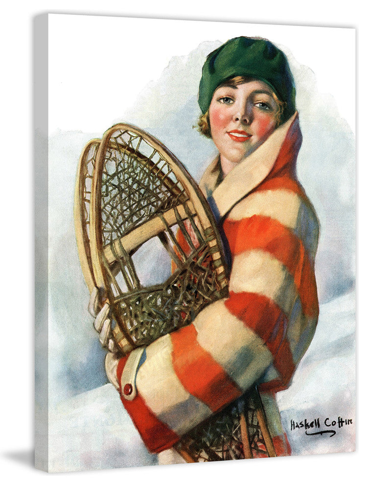 "Snowshoes" Painting Print on Wrapped Canvas
