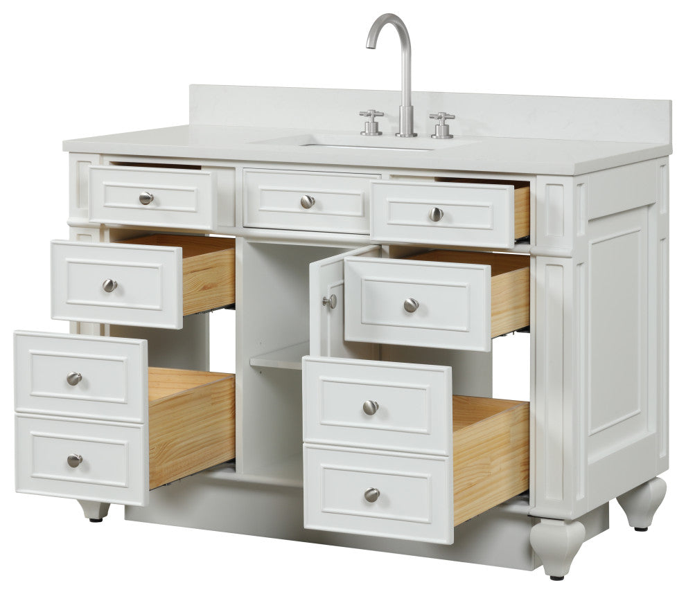 Winston Traditional White 48" Single Vanity