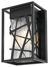 Home Living 7" Outdoor Wall Sconce, Black
