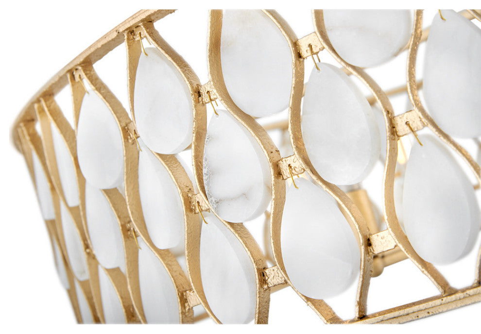 Fredrick Ramond Estie Large Chandelier, Piastra Gold