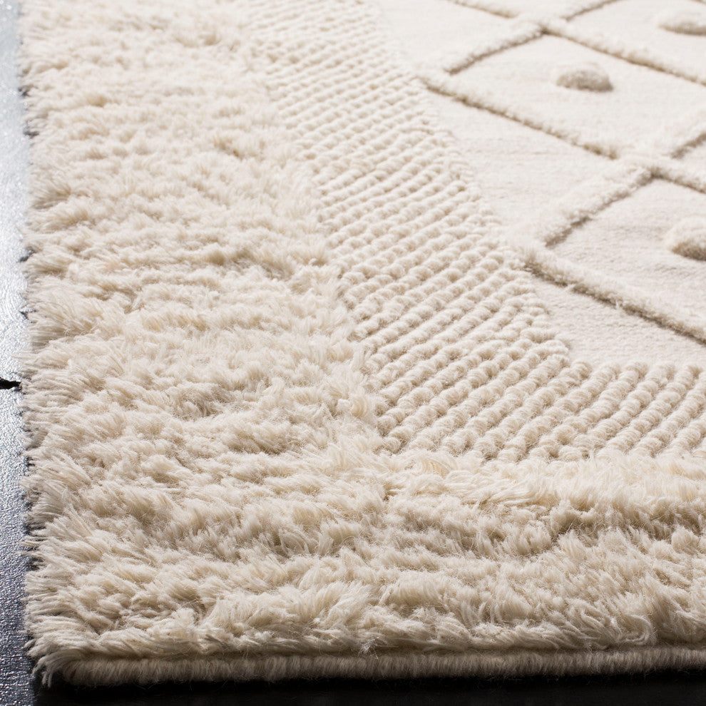 Safavieh Kenya Collection KNY952 Rug, Ivory, 9' X 12'