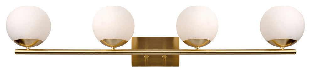 4-Light Bath Vanity Light, Soft Gold