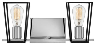 Hinkley Filmore Small Two Light Vanity, Chrome