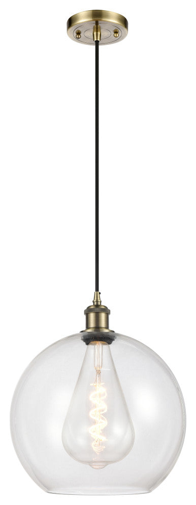 Innovations 516-1P-AB-G122-12-LED 1-Light Mini Pendant, Antique Brass