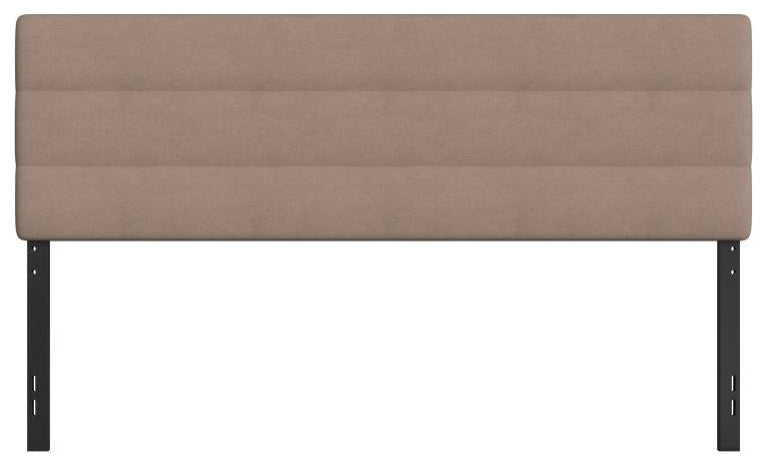 Paxton Stitched Upholstered Adjustable Height Headboard, Taupe, King