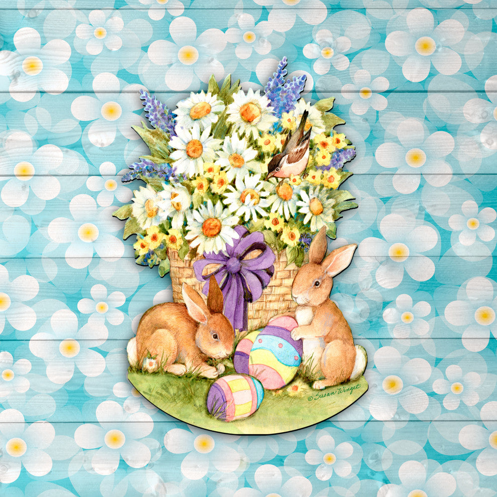 Spring Bunnies Easter Door Decor