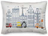Juvie Doodle Buildings 14"x20" Spun Poly Pillow