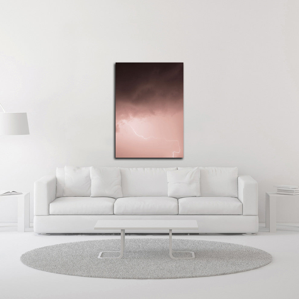 Lightning Pink by Design Fabrikken, Print on Canvas, 30"x42"