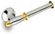Secret Bath, Chrome And Gold Toilet Roll Holder Without Lid, Fligrana Collection