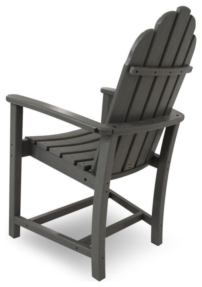 POLYWOOD Classic Adirondack Dining Chair, Tangerine