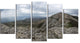 Rocky Mountain Peak Panorama, Landscape Canvas Art Print, 60"x32", 5 Panels