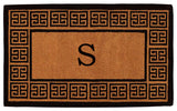 The Grecian Monogram Doormat, Extra-Thick 18"x30", Letter S
