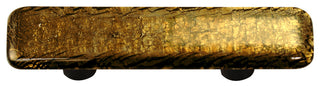 Gold Irid Pull, Black Post