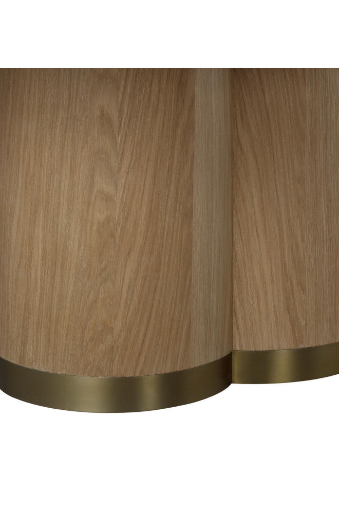 Natural Oak Pedestal Dining Table, Andrew Martin Angelo