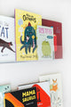 Peekaboo Clear Acrylic Book Shelves (Set of 2), 30"x3.25"x8.5"