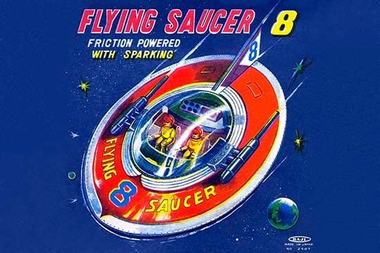 Flying Saucer 8 - Paper Poster 20" x 30"