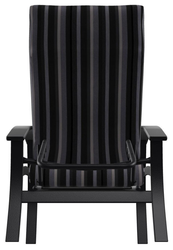 Belle Isle Cushion Outdoor Adjustable Back Chair, Sensory Granite/Black