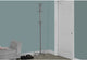 Coat Rack, 70" Silver Metal