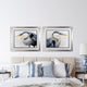 Blue Hunter Framed Art, 2-Piece Set