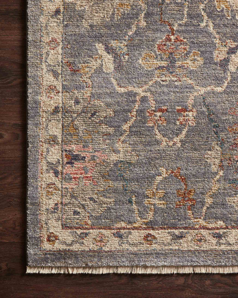 Giada GIA-03 Silver/Multi 5'x5' Round Area Rug