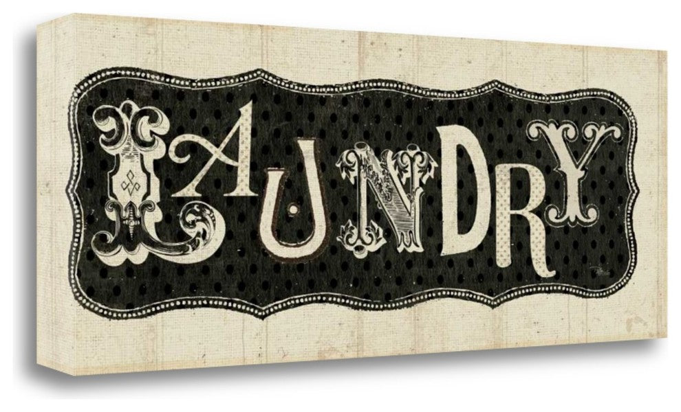 "Room Signs I - Laundry" By Pela Studio, Giclee Print on Gallery Wrap Canvas