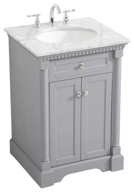 Home Living 24" Single Bathroom Vanity, Gray