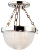 Hudson Valley 4409-PN, 1 Light Semi Flush