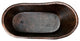 BTS67DB 67'' Hammered Copper Single Slipper Bathtub