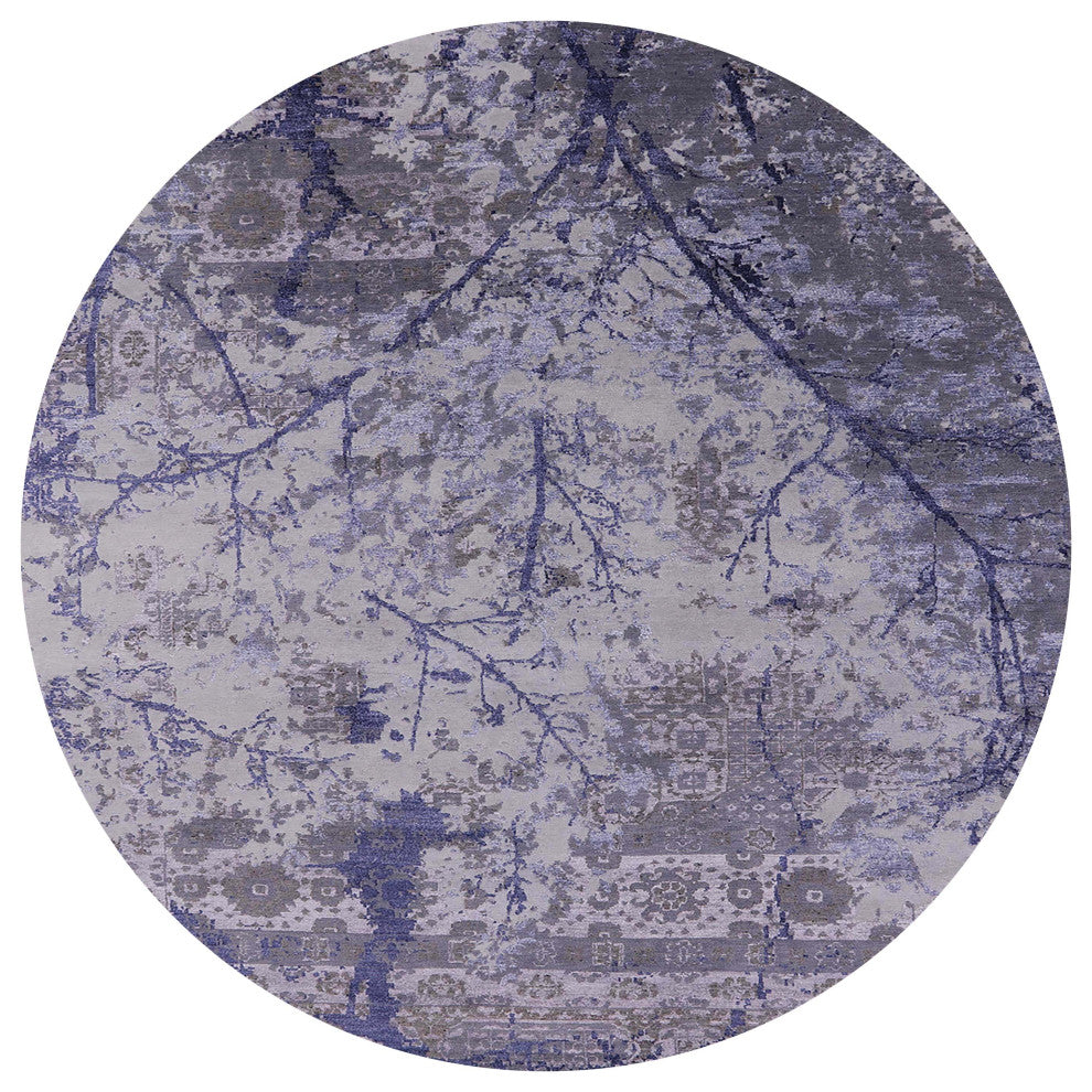 Ahgly Company Indoor Round Mid-Century Modern Area Rugs, 3' Round