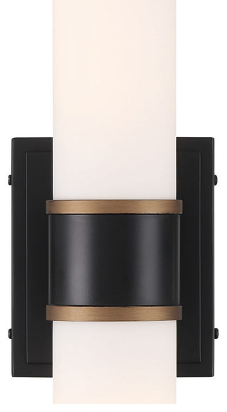 Crystorama Lighting Group CAP-8512 Capsule 2 Light 19" Tall LED - Matte Black /