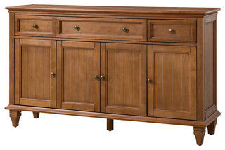 Traditional Sideboard With Storage With 3 Drawers, Acorn