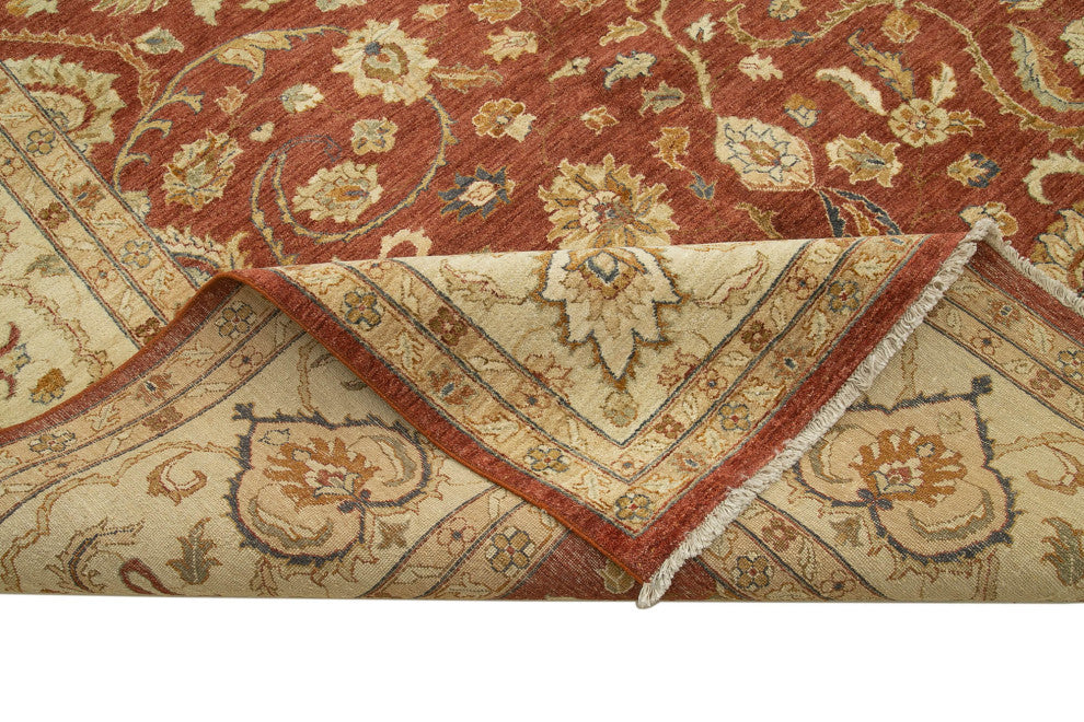 Rug N Carpet - Handwoven Oriental 12' 2" x 18' 1" Large Oushak Area Rug
