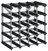 vidaXL Countertop Wine Rack Bottle Holder for 20 Bottles Wine Storage Solid Wood