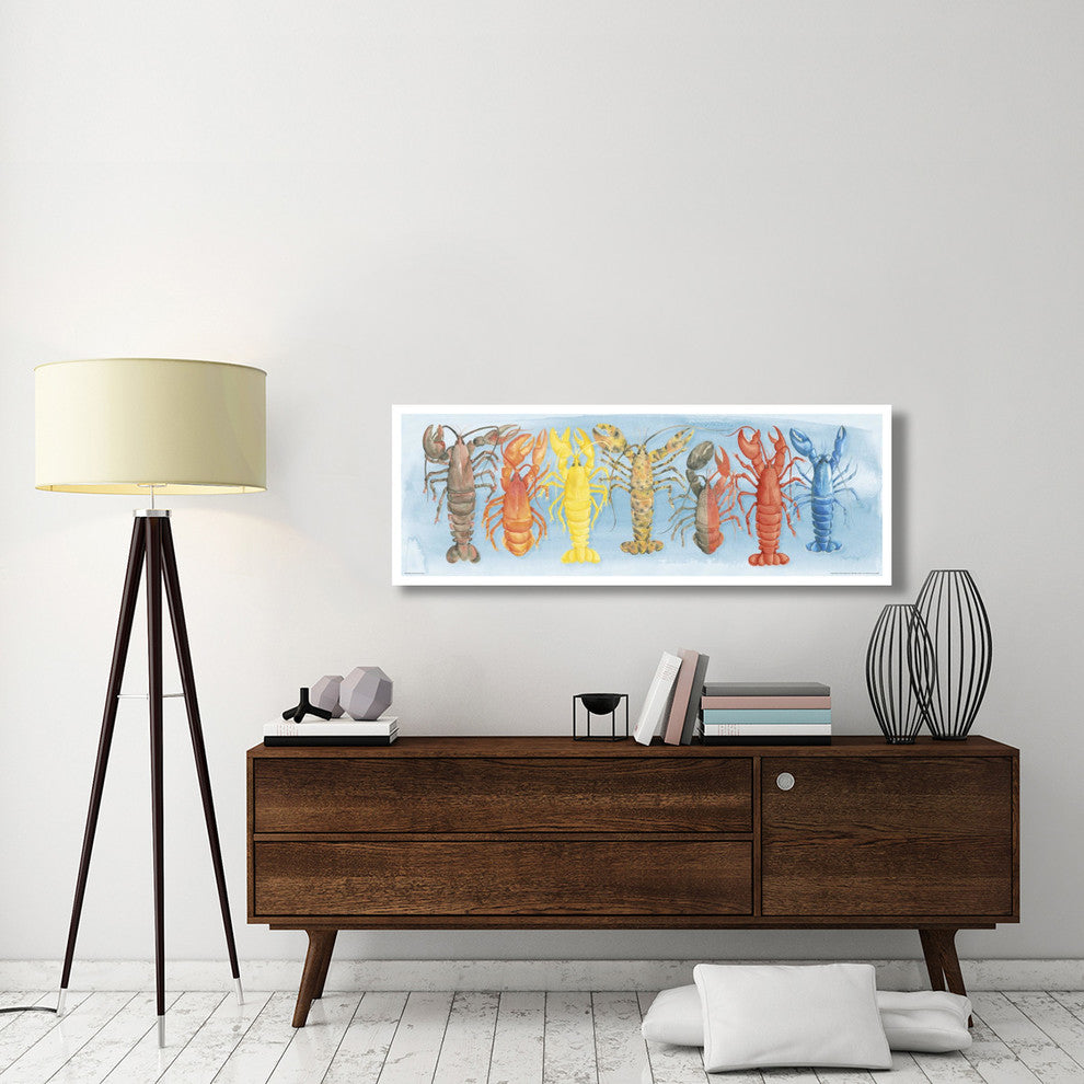 "A Rare Catch Red Lobster" Digital Paper Print by Elyse DeNeige, 56"x20"