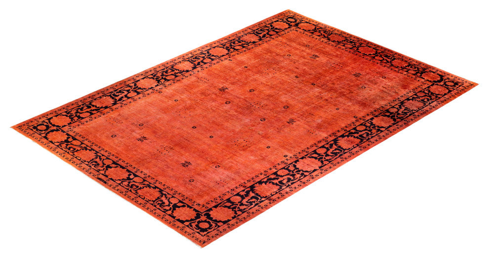 Vibrance, One-of-a-Kind Hand-Knotted Area Rug  - Orange, 12'2"x17'5"