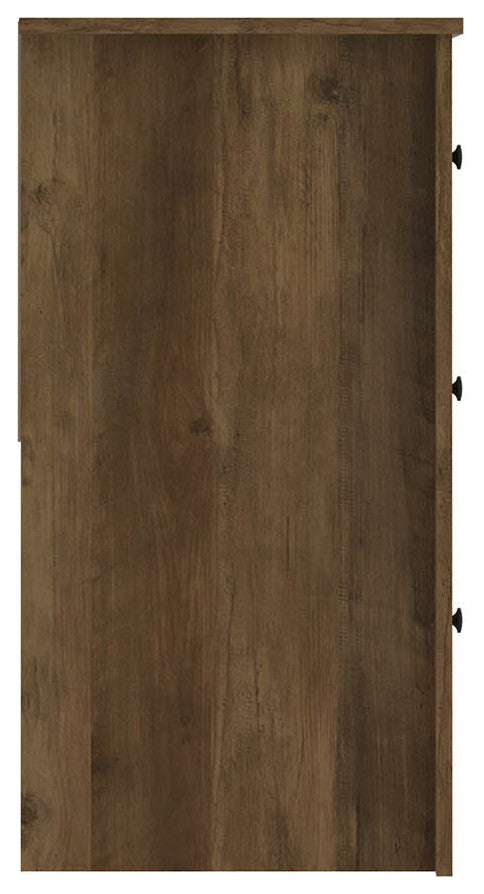 Genoa 6-Drawer Dresser, 31.5" Hx46.5" Wx16.5" D, Knotty Oak