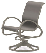 Aruba II Sling Swivel Rocker, Textured Warm Gray, Alloy