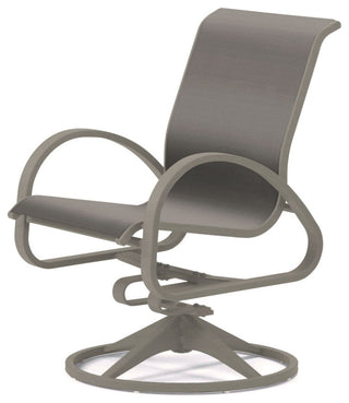 Aruba II Sling Swivel Rocker, Textured Warm Gray, Alloy