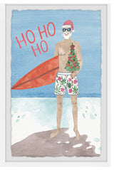 "Surfboard and a Tree" Framed Painting Print, 20x30