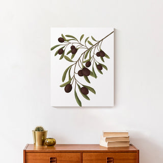 Olive Branch Neutral 4 16x20 Canvas Wall Art