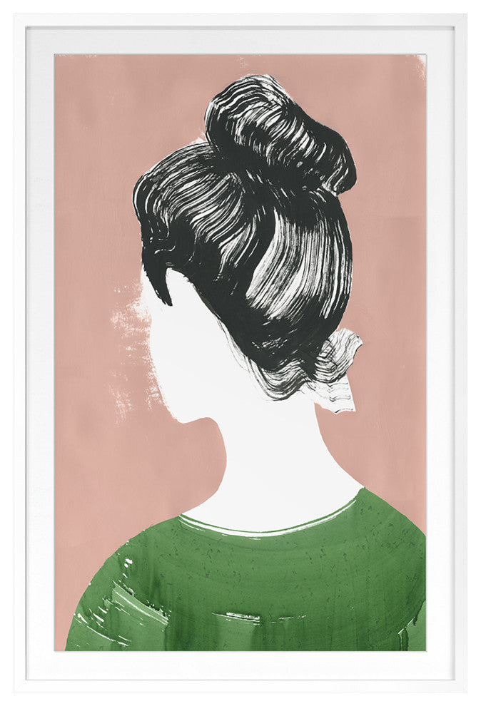 Jane Fine Art Print, White, 42"x28"