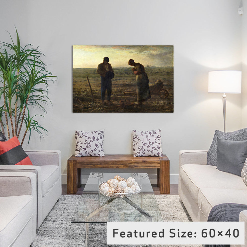 "The Angelus" Wrapped Canvas Art Print, 40x26x1.5
