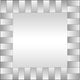 Clear Square Accent Glass Mirror